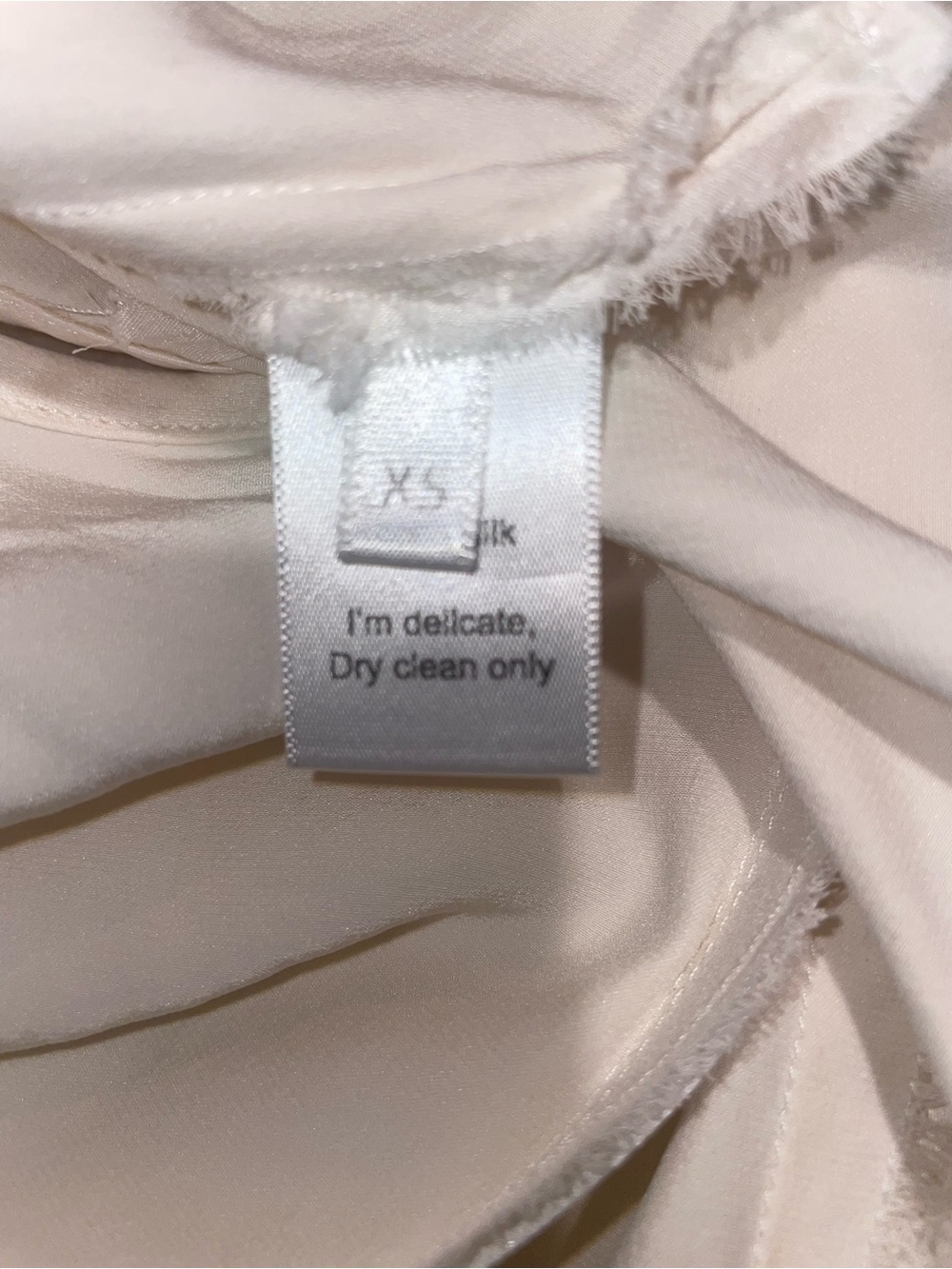 New! ARE YOU AM I Missi Satin Slip Mini Dress Off White 🤍 XS - Picture 11 of 11